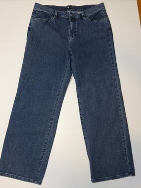 Eileen Fisher Straight Leg Denim Pants Size M